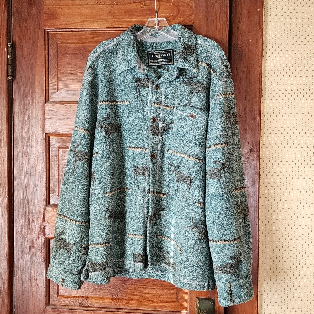 Unisex Moose Shirt by True Grit size L